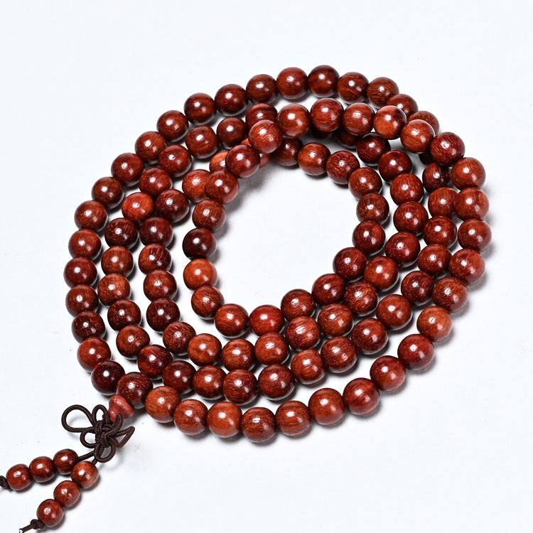 Small Leaf Red Sandalwood 108 Seeds Mala Beads