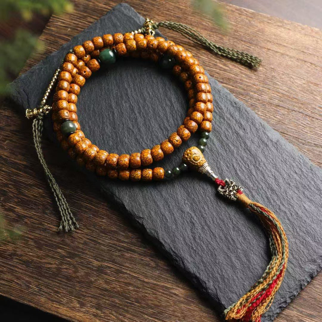 Star Moon Bodhi 108 Seeds Mala Beads Vajra Vajra Bell Dorje Counter Ultra Quality