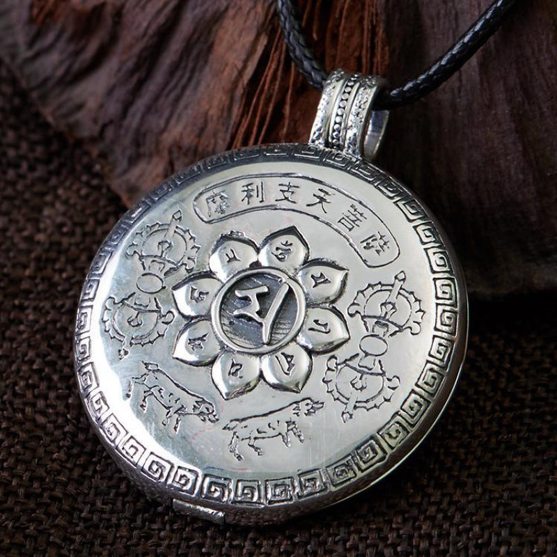 Marichi Bodhisattva Gau Box Pendant Silver Plated