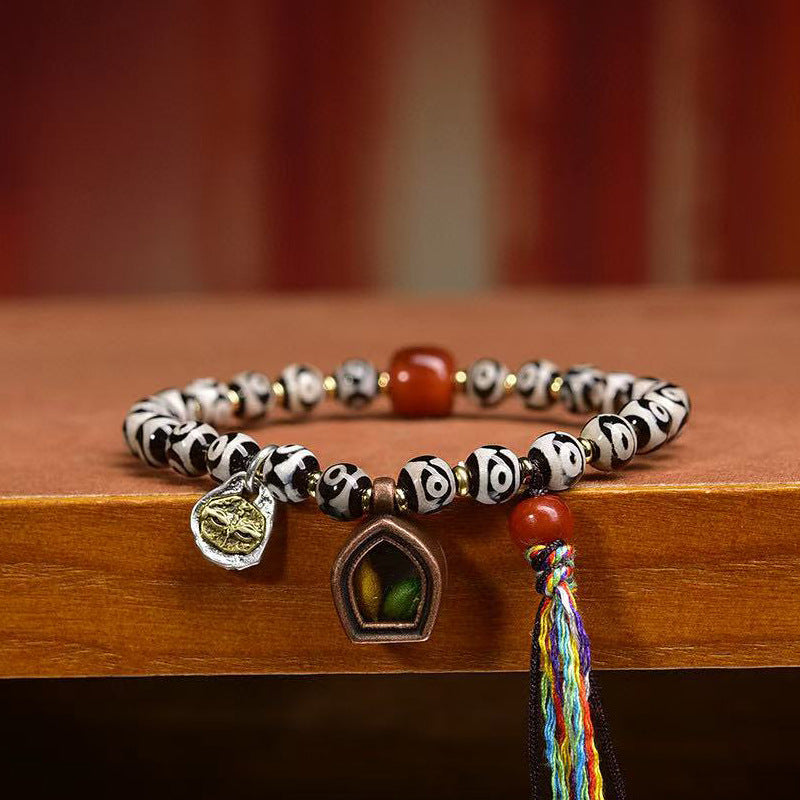 Dzi Bead Bracelet Gau Box Pendant