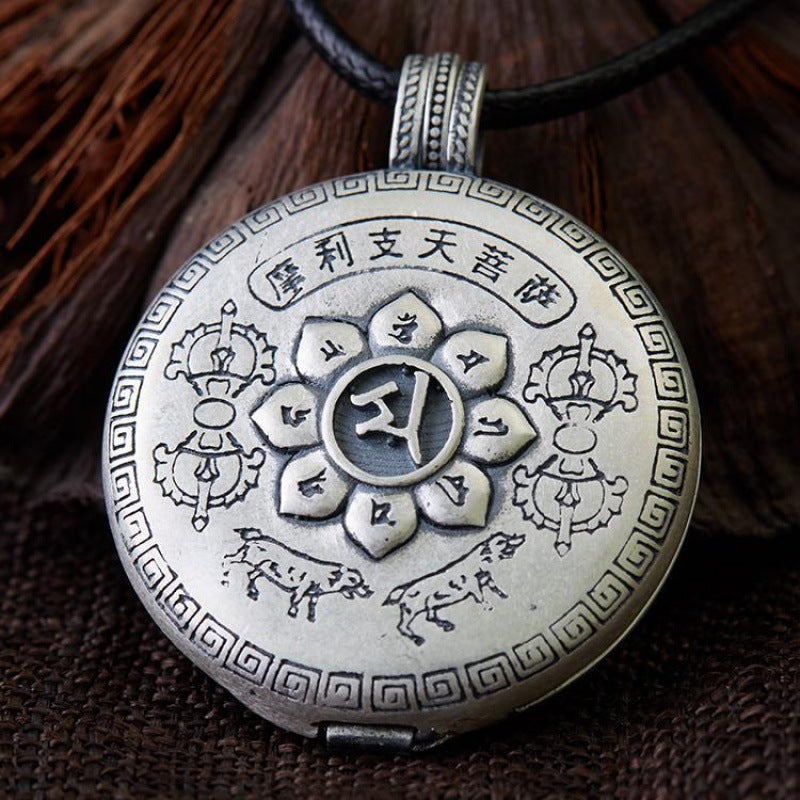 Marichi Bodhisattva Gau Box Pendant Silver Plated