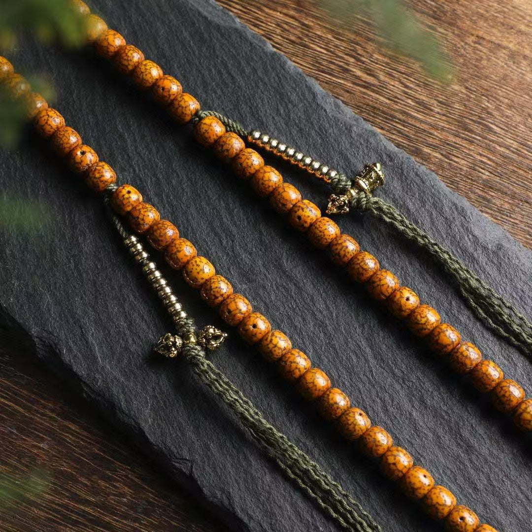 Star Moon Bodhi 108 Seeds Mala Beads Vajra Vajra Bell Dorje Counter Ultra Quality