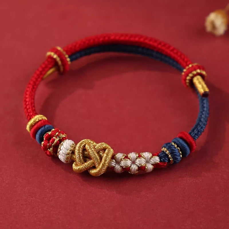 Tibetan Handmade Colorful Rope Peace Knot Bracelets