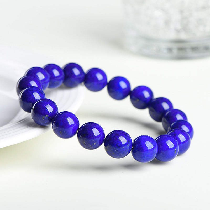 4A Grade Lapis Lazuli Rosary Bracelet Bead Size 12.8mm
